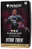 Star Trek Klingon Fury Commander Deck
