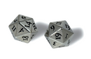 Ultra Pro Heavy Metal D20 2-pc Chrome