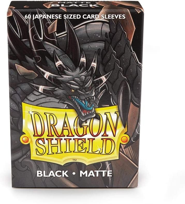 Dragon Shield Japanese Size Sleeves Black Matte 60CT