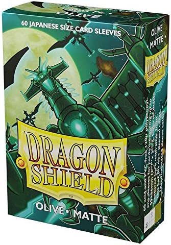 Dragon Shield Japanese Size Sleeves Olive Matte 60CT