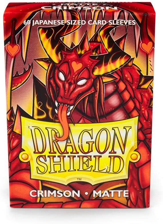 Dragon Shield Japanese Size Sleeves Red  Matte 60CT