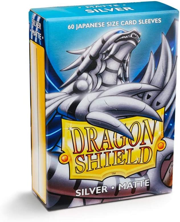 Dragon Shield Japanese Size Sleeves Silver Matte 60CT