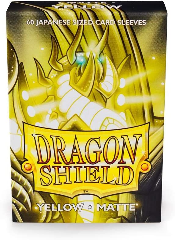 Dragon Shield Japanese Size Sleeves Yellow Matte 60CT