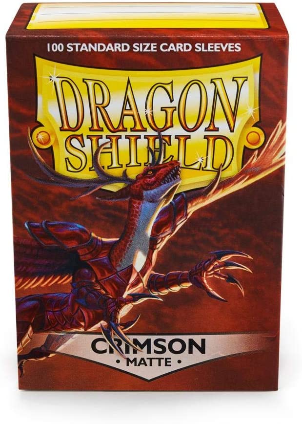 Dragon Shield Standard Size Sleeves Crimson Matte 100CT